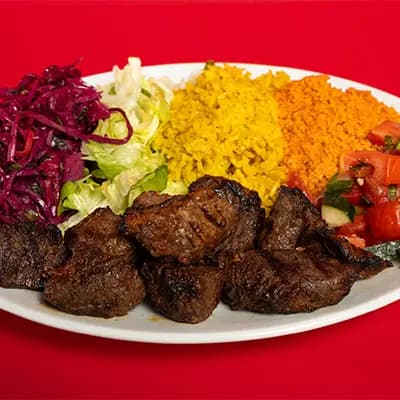 Beef Shish Kebab Platter